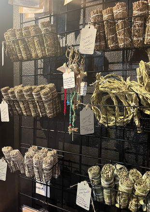 herb bundles sage cedar rosemary sweetgrass mugwart