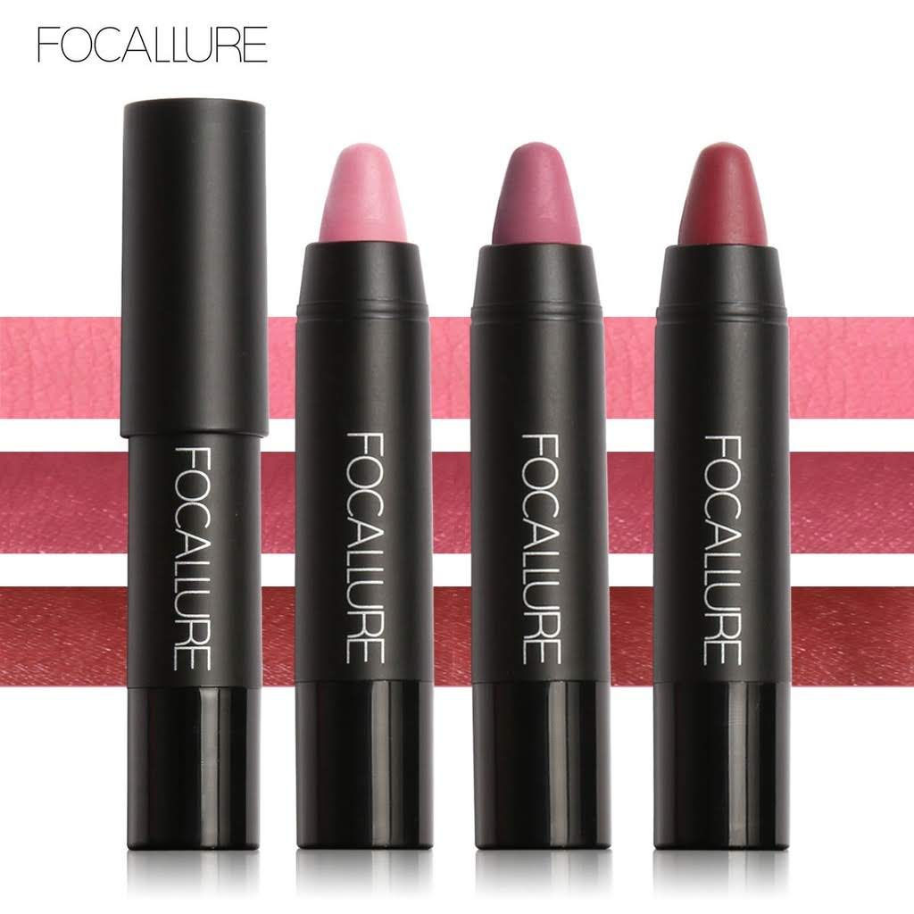 FOCALLURE 3pcs/kit Waterproof Velvet Lips Matte Lipstick