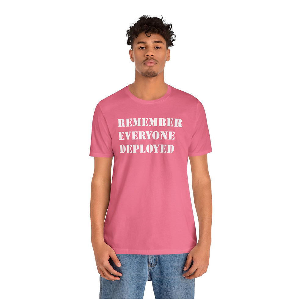 Thumbnail: Remeber Everyone Deployed Unisex Jersey Short Sleeve T-Shirt