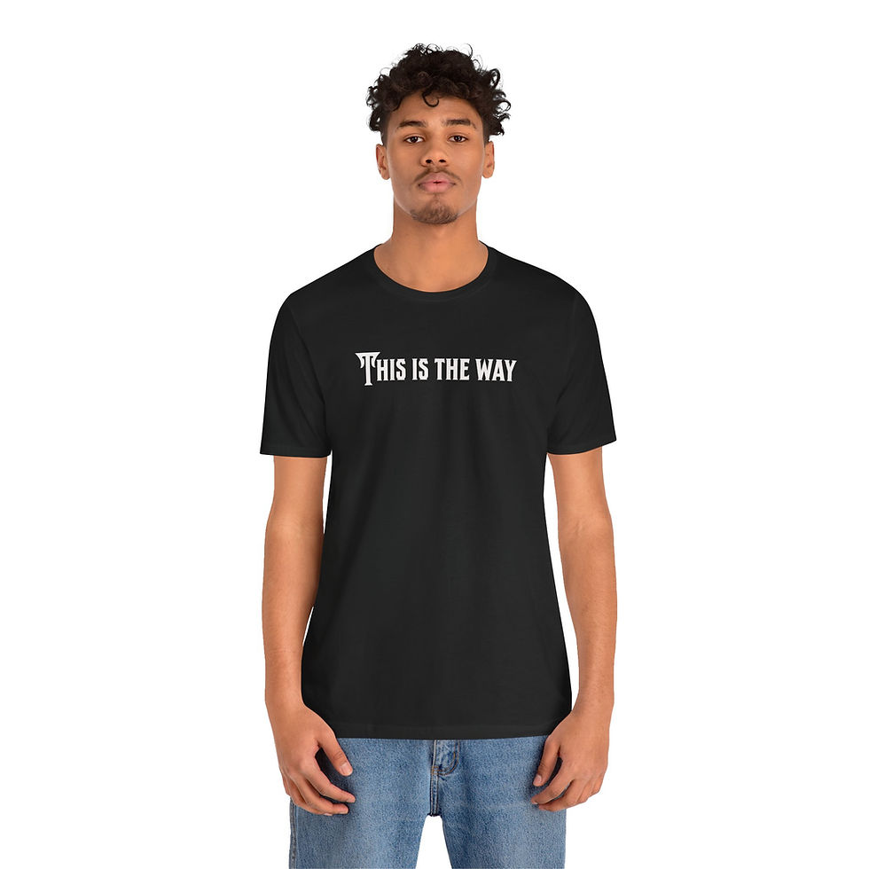 Thumbnail: THIS IS THE WAY, Mandalorian Inspired Jersey Short Sleeve T-Shirt