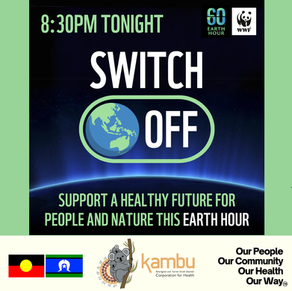 Earth Hour, Saturday 28 March 2026