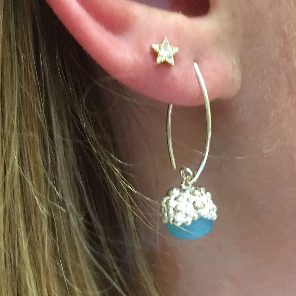 Thumbnail: Champagne Bubble Drop Earrings