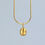 Thumbnail: Gold Coffee Bean Pendant