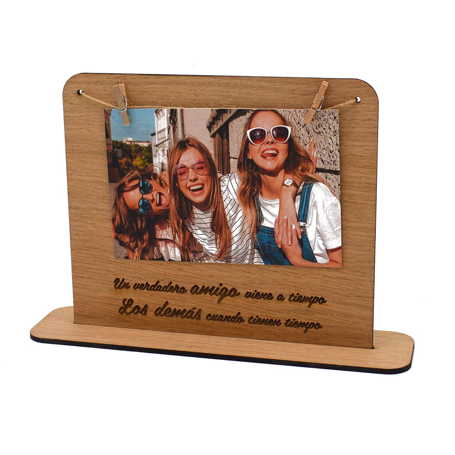 Marco de fotos con frase personalizada