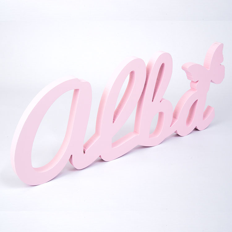 Thumbnail: Wooden names in 16 mm. price per letter