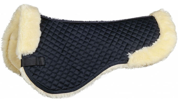 Synthetic lambswool saddle pad