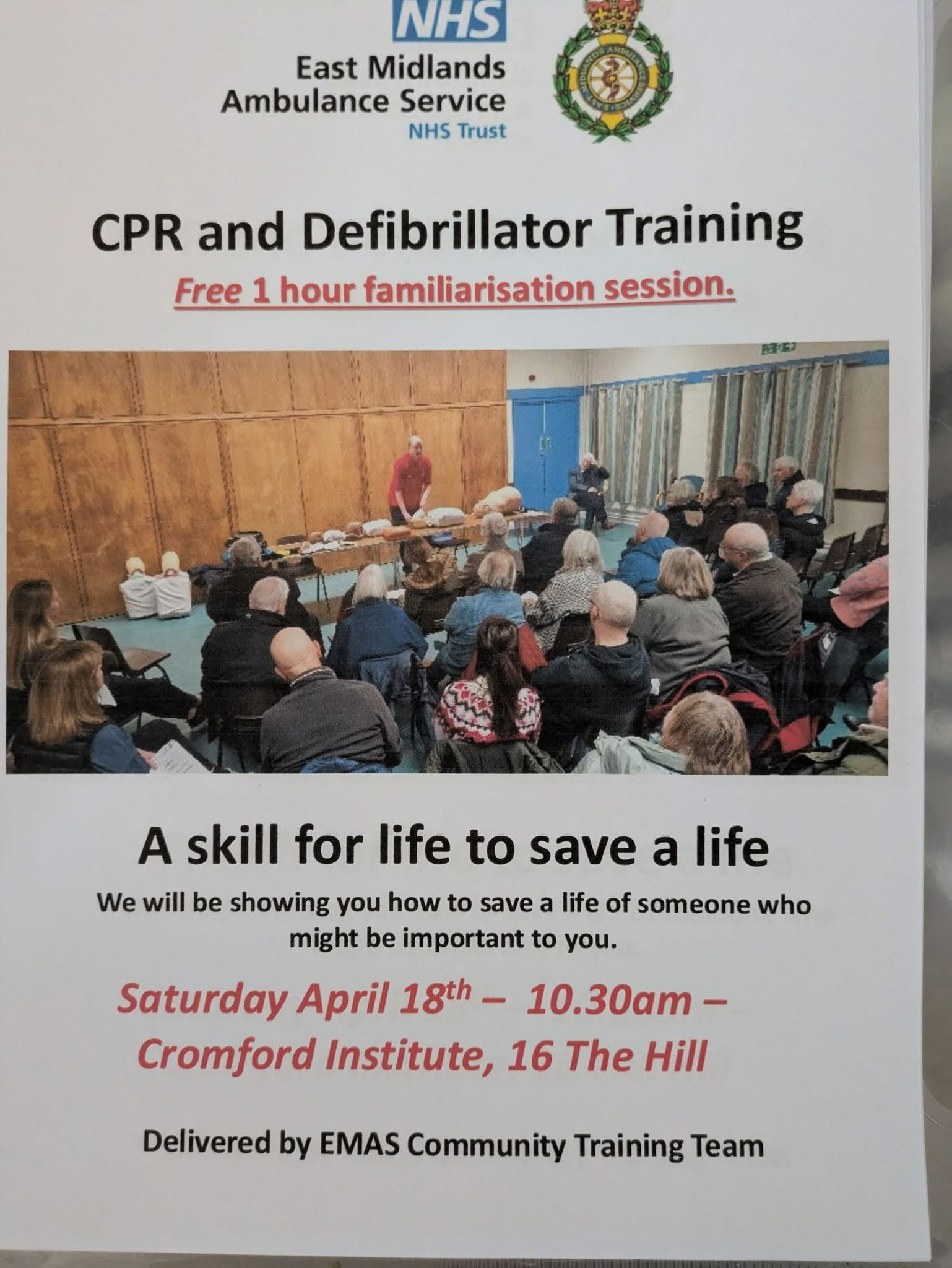 CPR and Defibrillator training