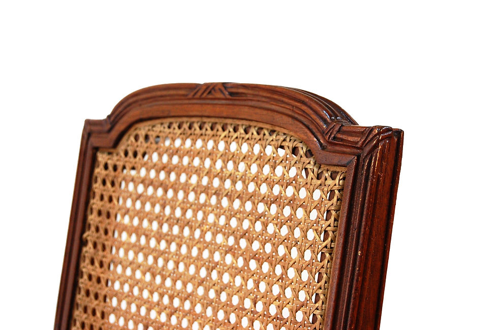 Thumbnail: American cane dining chair