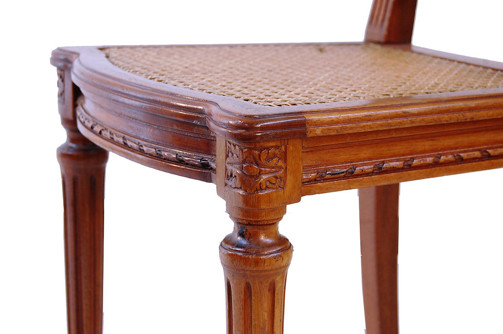 Thumbnail: American cane dining chair