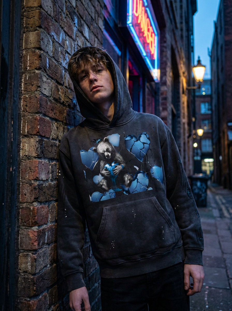 Thumbnail: CH Vintage Washed Frayed Fleece Hoodie