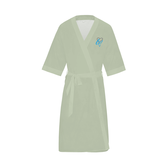 Thumbnail: Unisex Acetate V-Neck Drop Shoulder Robe