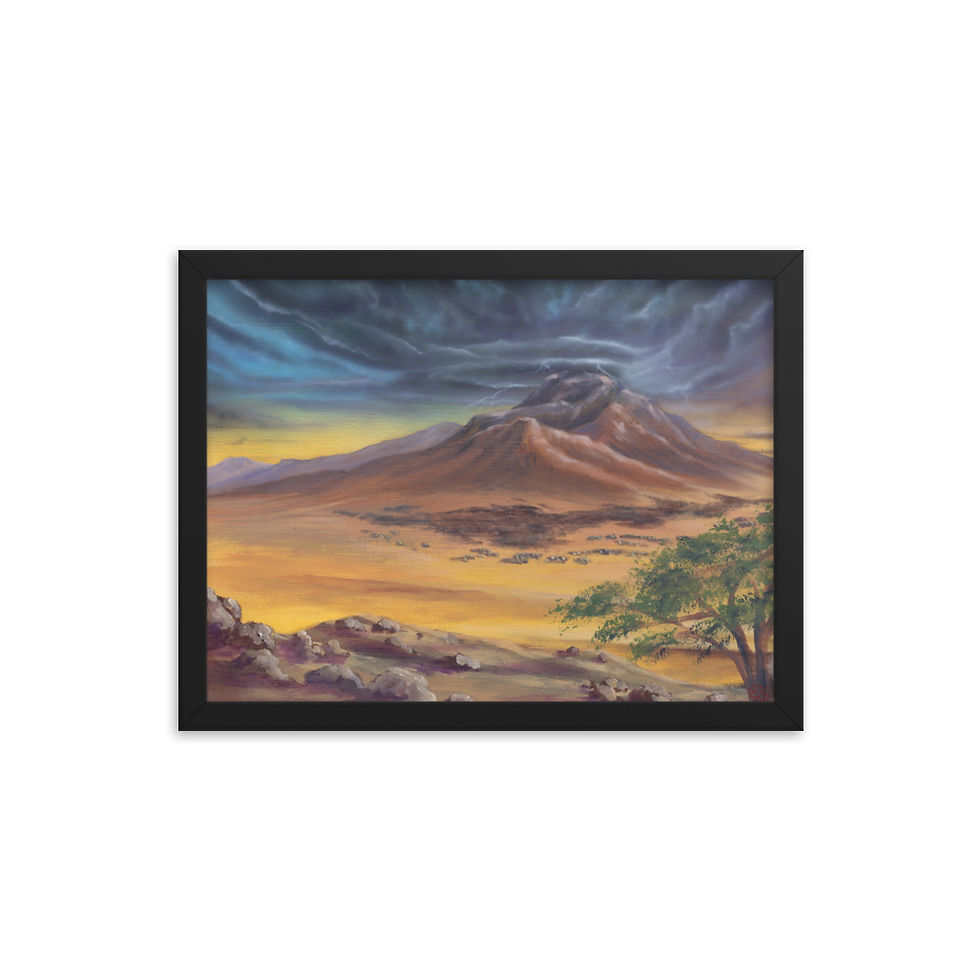 Thumbnail: The Form of His Voice | Framed Print
