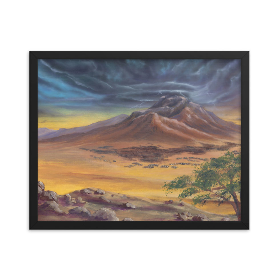Thumbnail: The Form of His Voice | Framed Print
