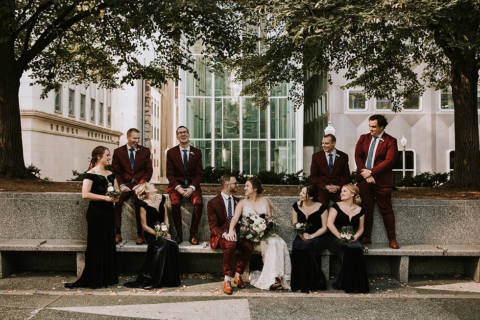 Pittsburgh bridal party portrait