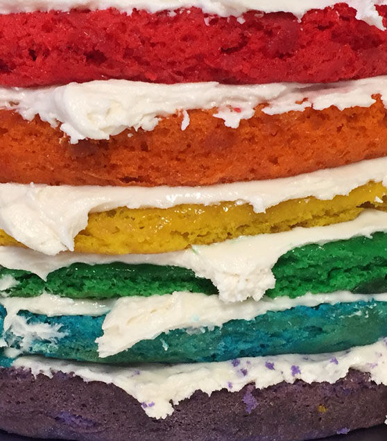 Rainbow Layer Cake