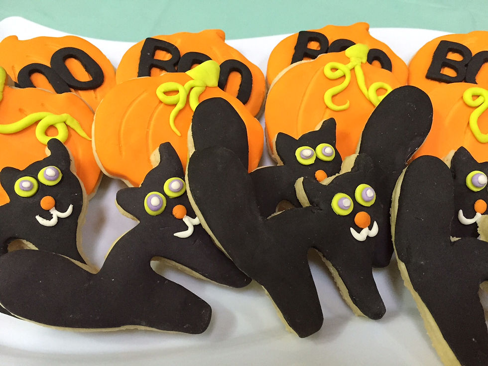 Pumpkin/Black Cat Sugar Cookies