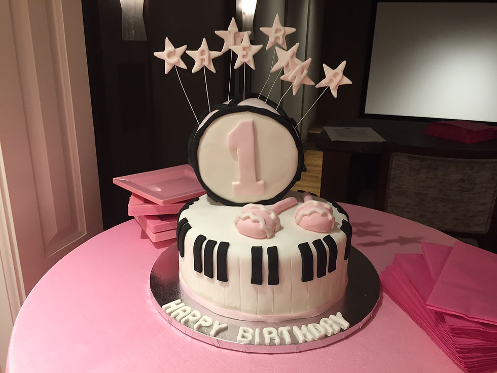 Piano/Drum Cake