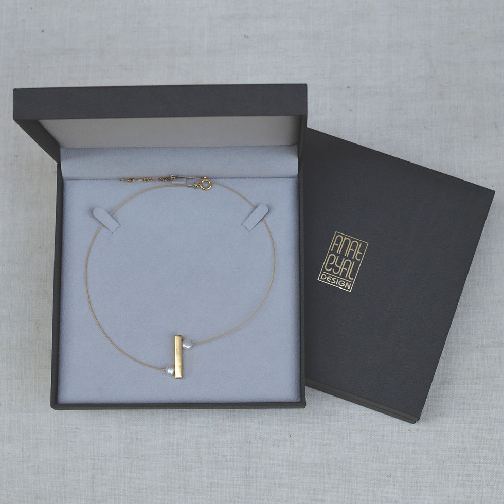 Thumbnail: Gold Asymmetrical Necklace