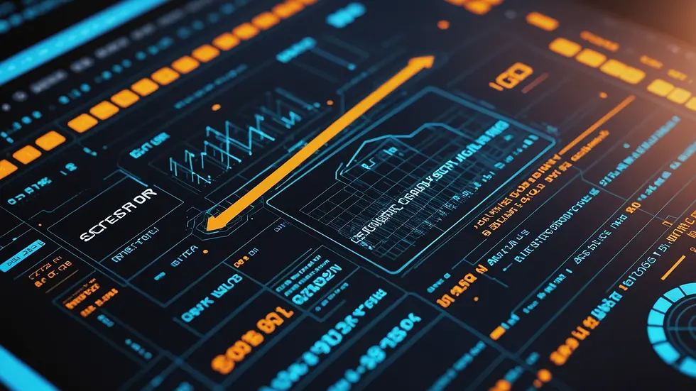 Close-up view of a cybersecurity interface with data visualization