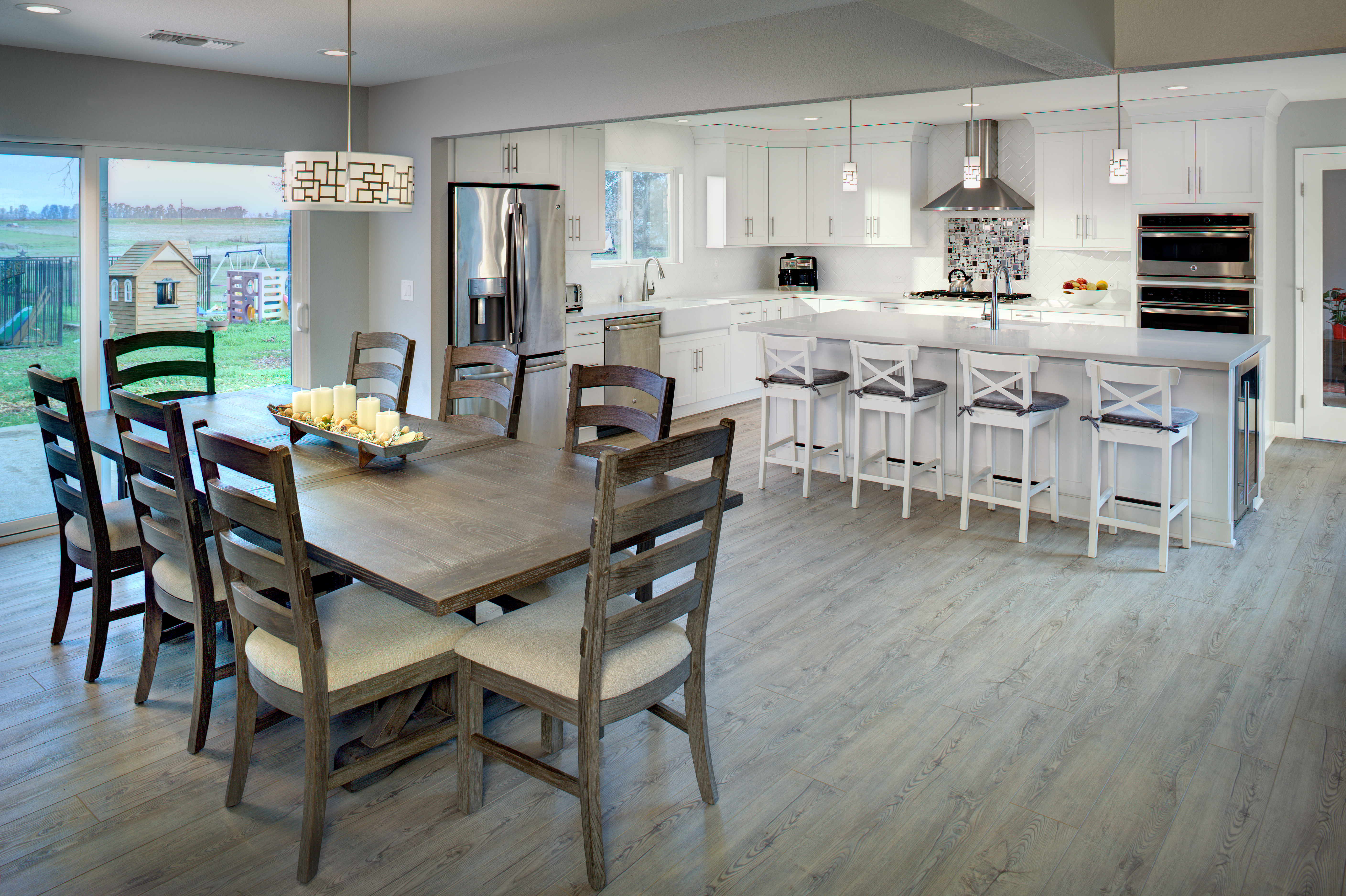 After from dining room.