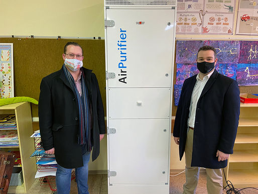 Maifelder Schulen erhalten Luftreiniger