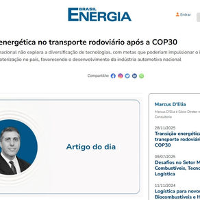 Transição energética do transporte pós-COP30: metas distintas no Brasil, EUA e Europa