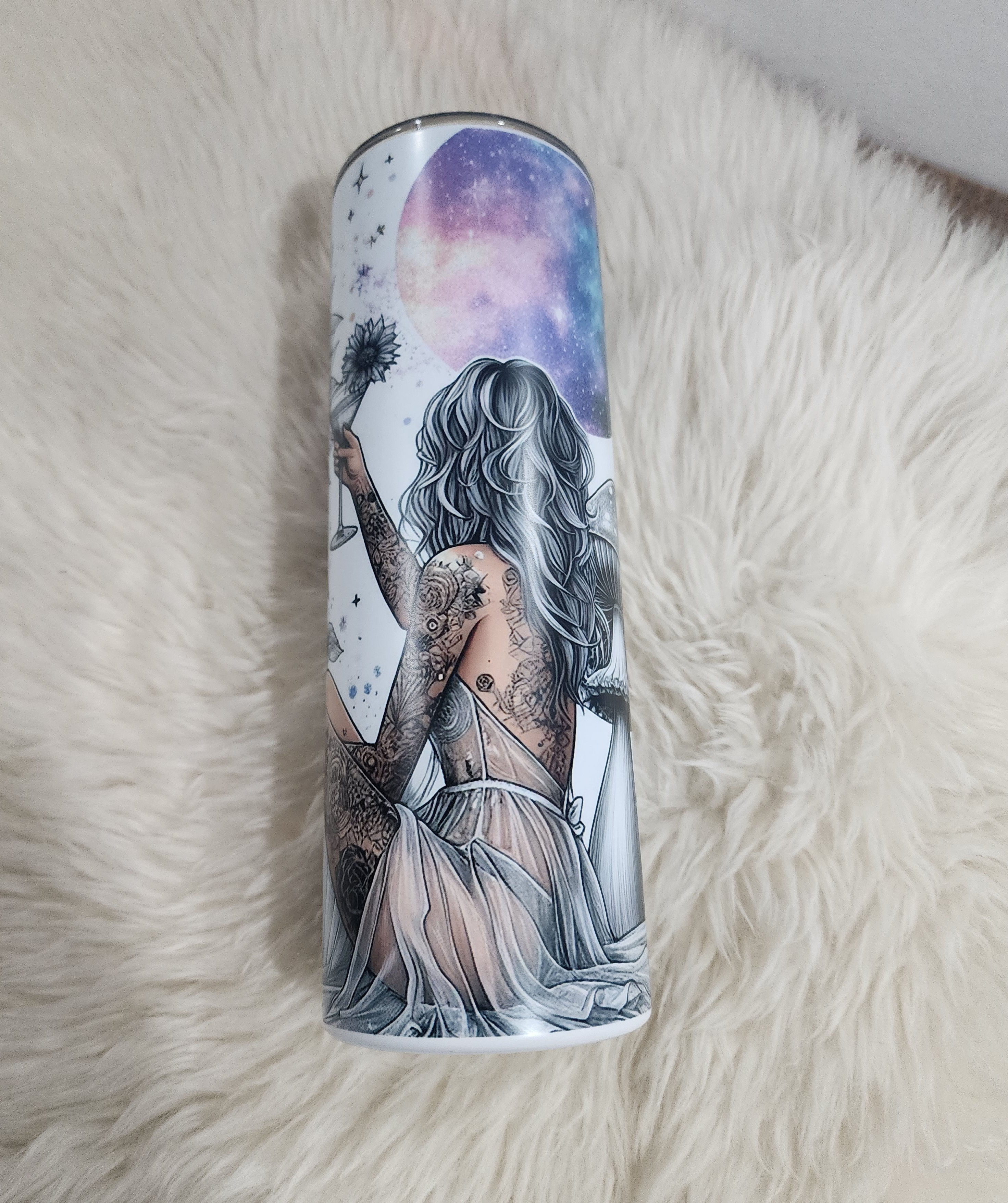 Verre fille et Bonheur