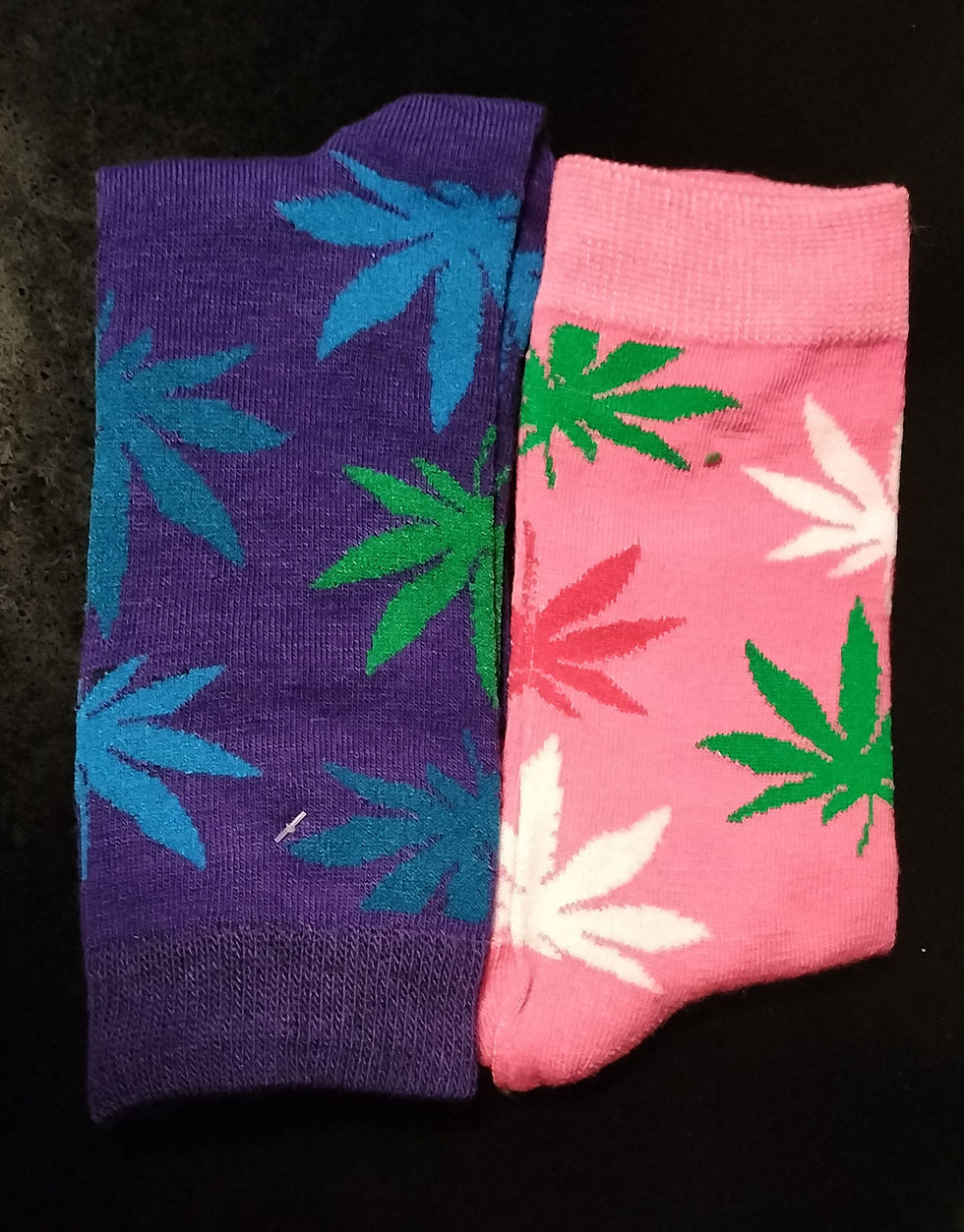 Funky socks Pink and Blue - 2 pairs