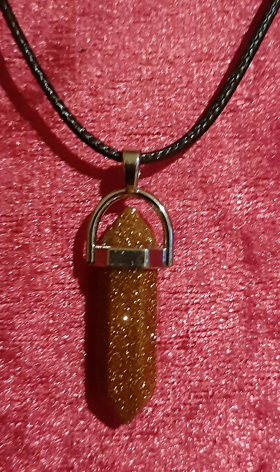 Goldstone Crystal Necklace