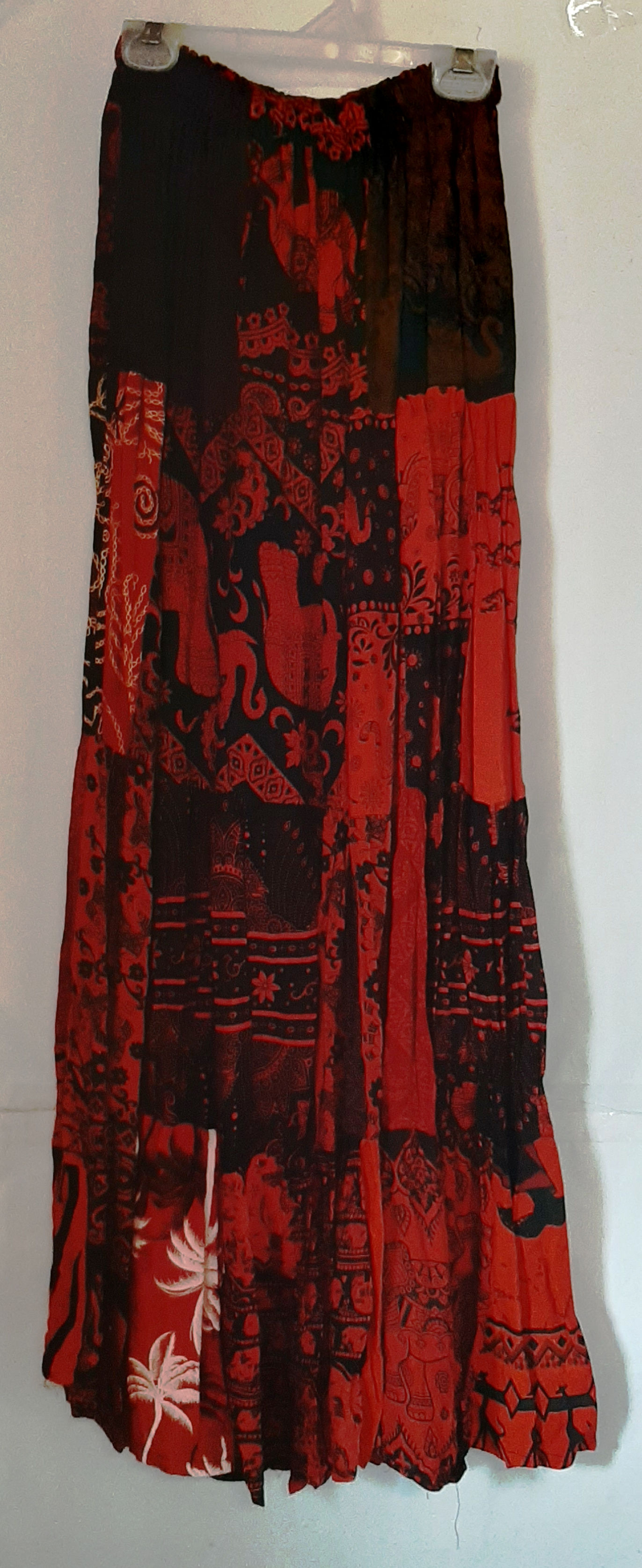 Ladies Thailand Long Patch Skirt