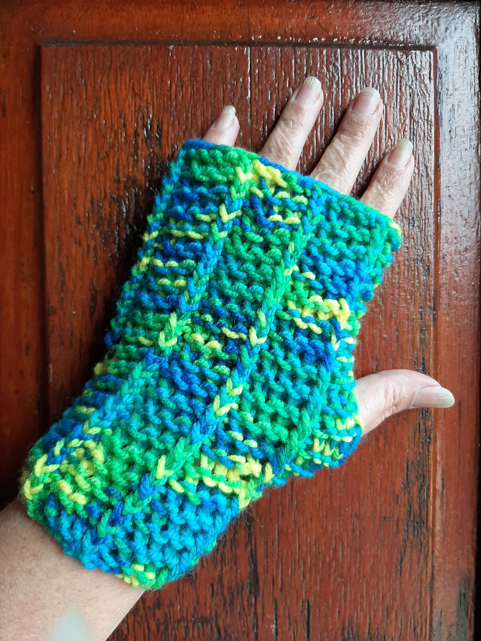Handmade Multicolor Fingerless Gloves