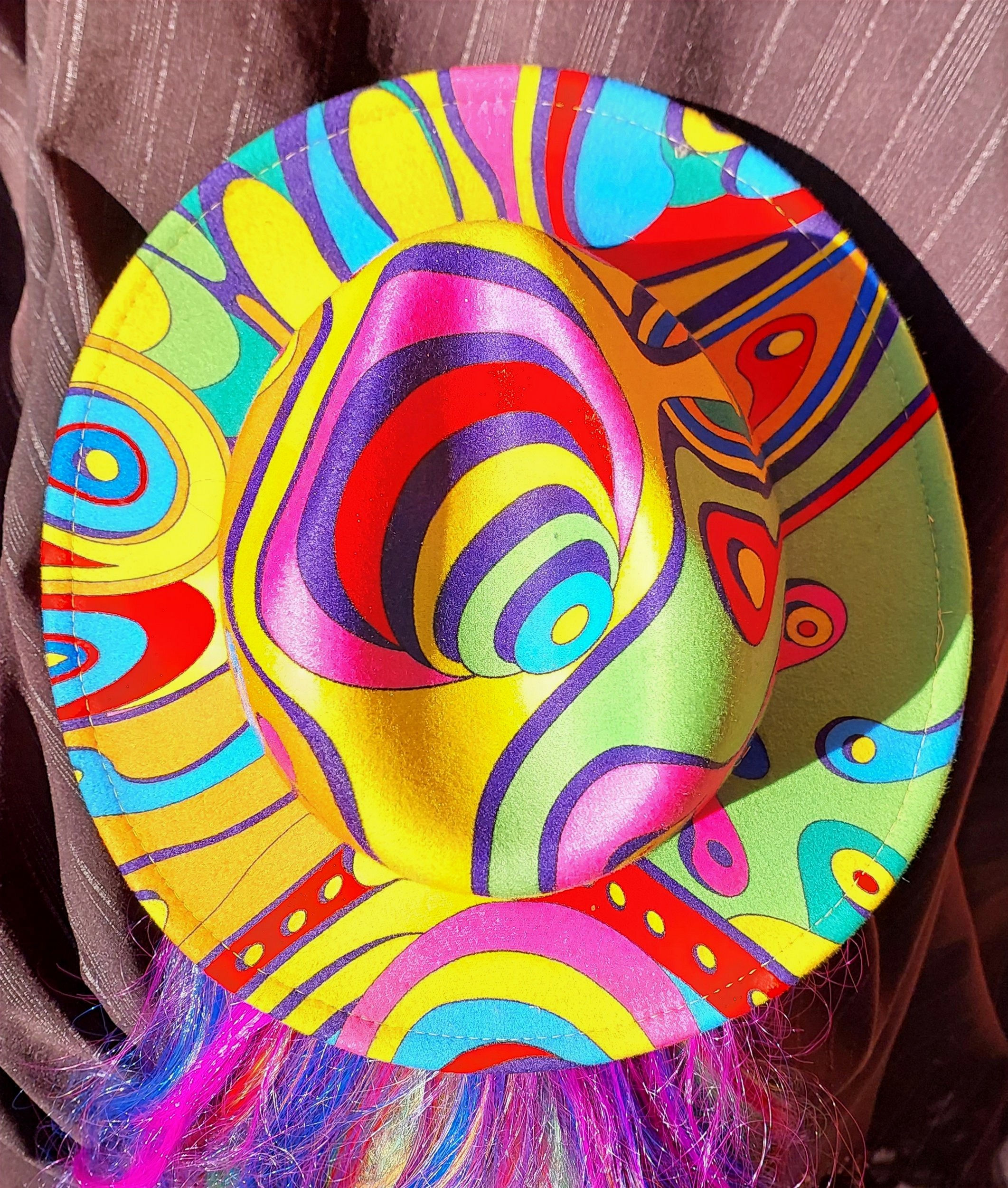 Funky fun psychedelic hat
