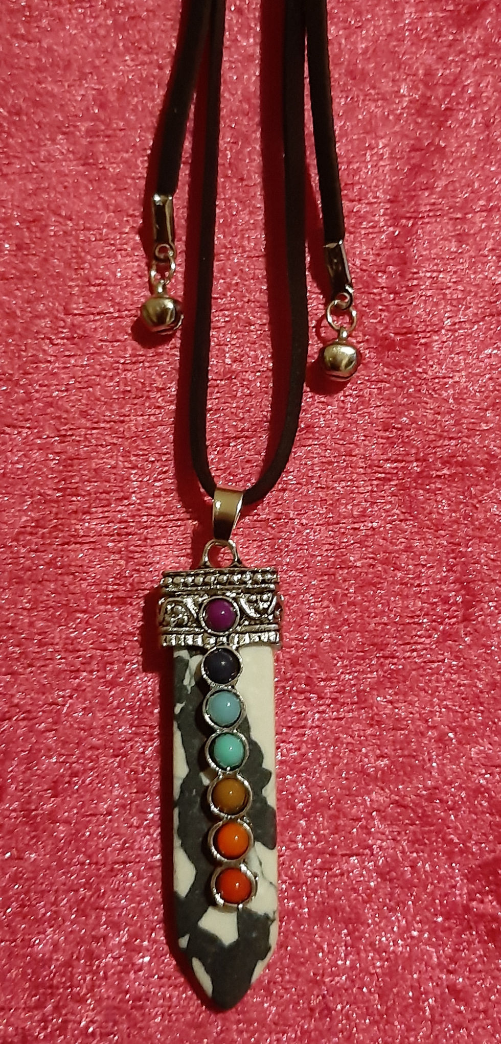 Chakra Reiki Crystal Long Necklace