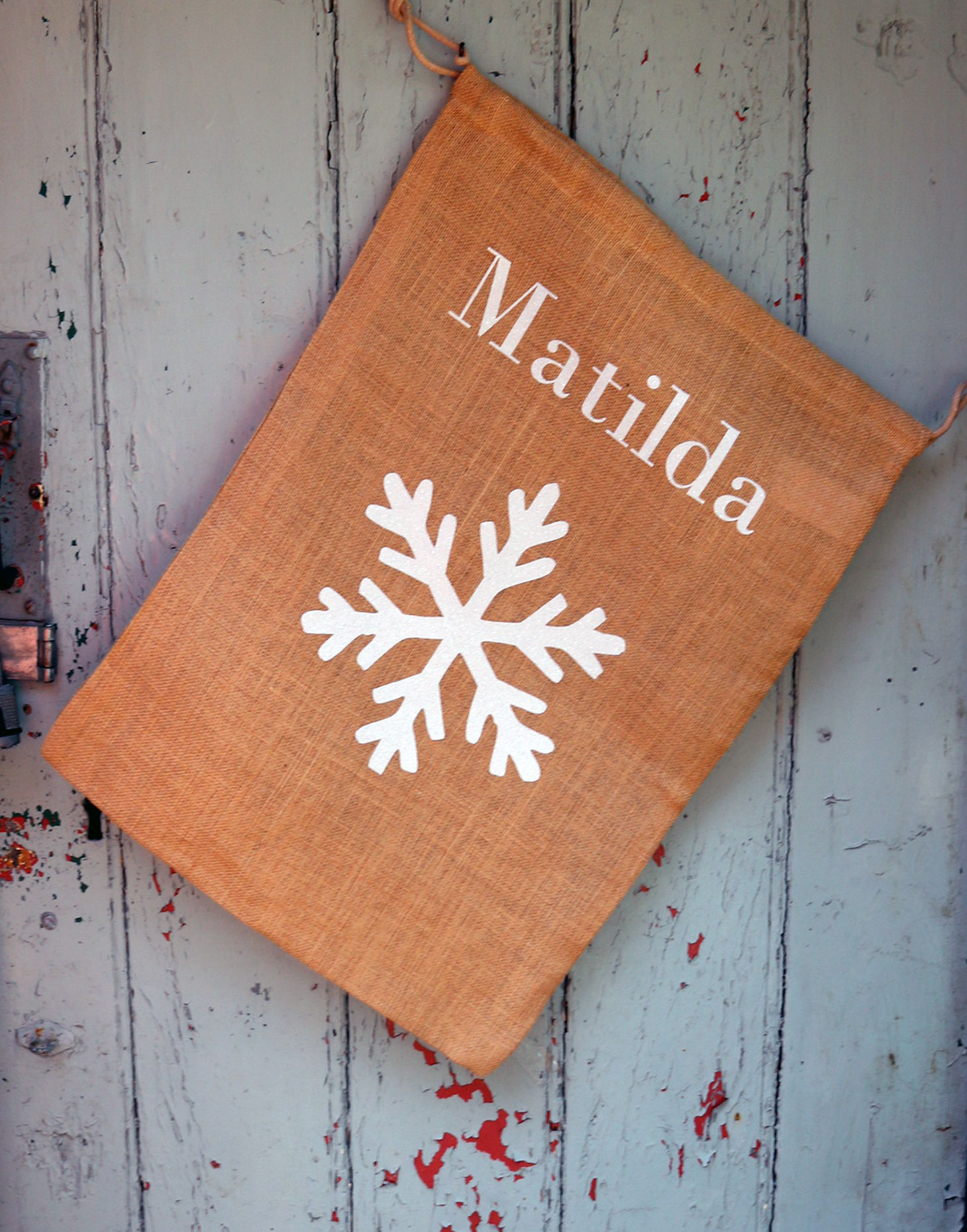 Personalised Snowflake Christmas Sack