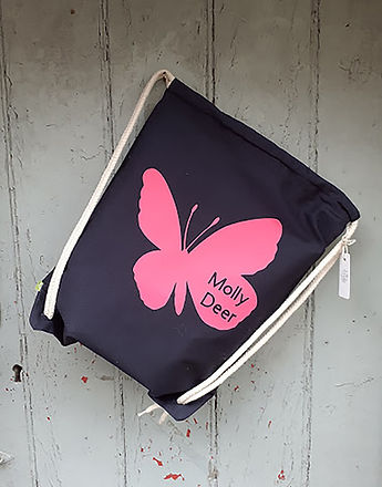 1. Personalised Butterfly Organic Drawstring Bag DBBFLY.jpg