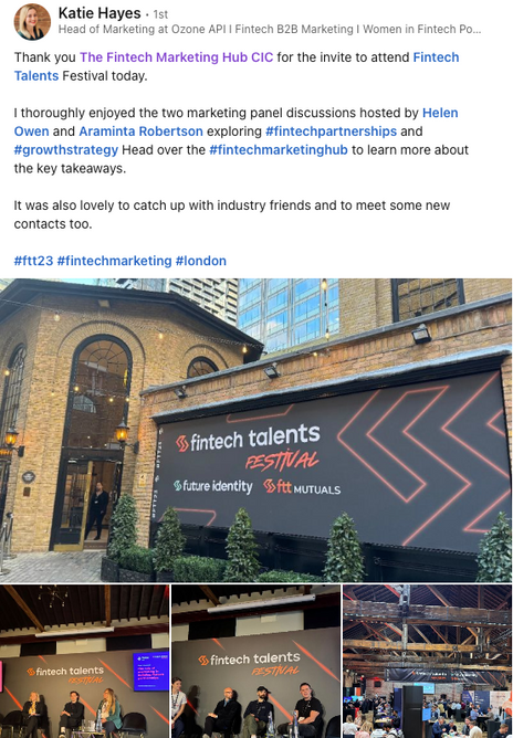 Katie event feedback