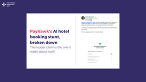 Payhawk ai hotel booking stunt