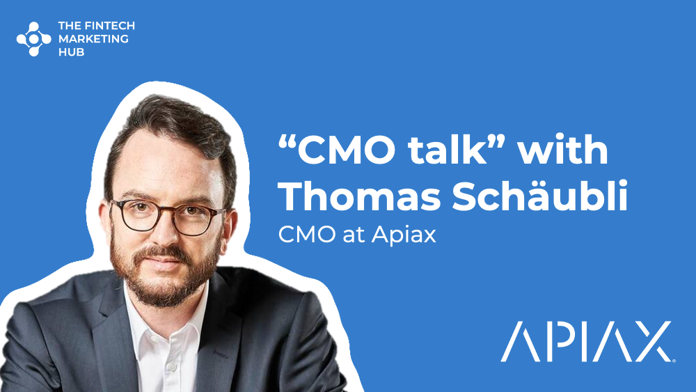 CMO talk with Thomas Schaubli of Apiax Banner