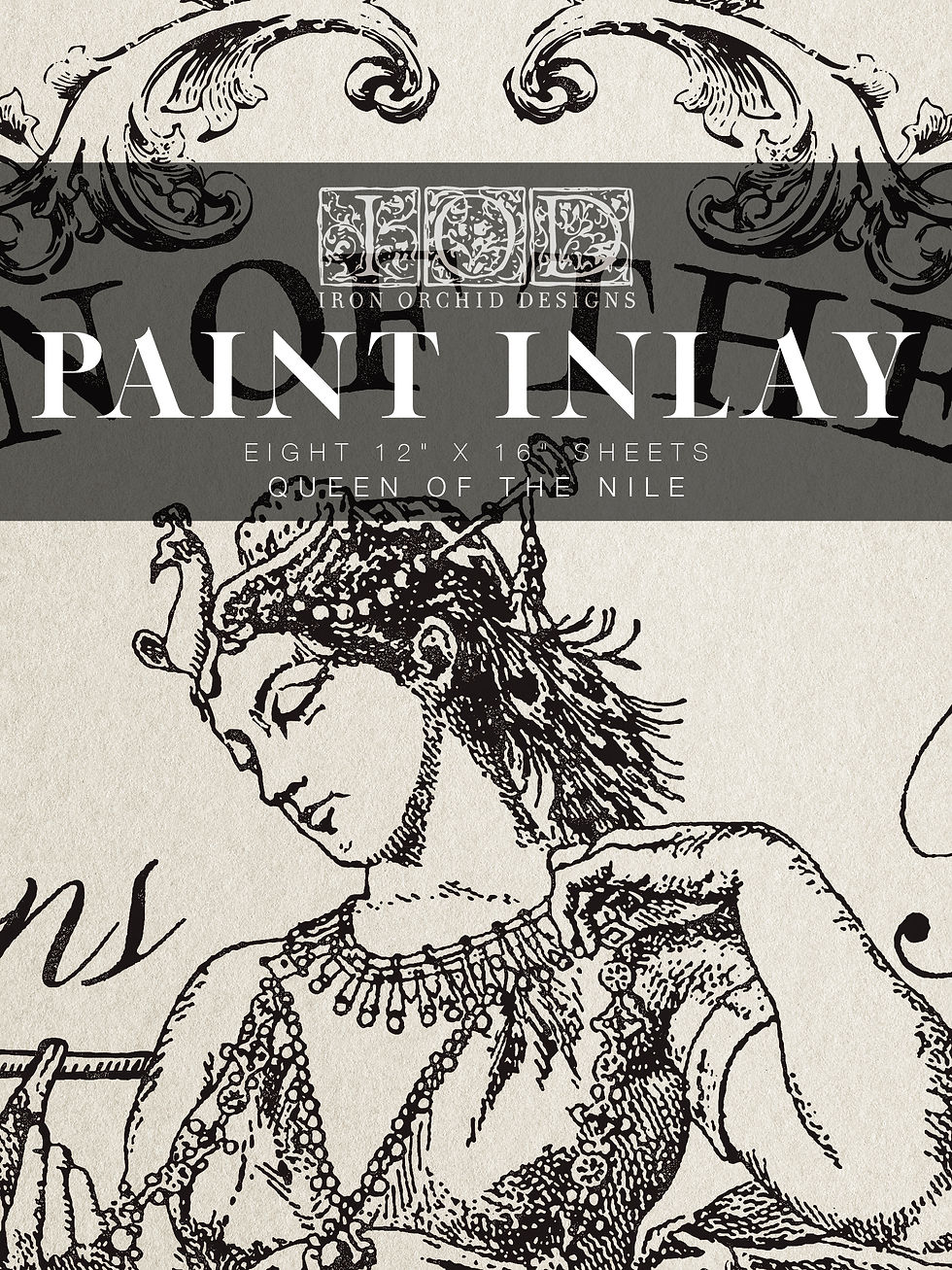 IOD Paint Inlay-Queen of the Nile(12x16pad)