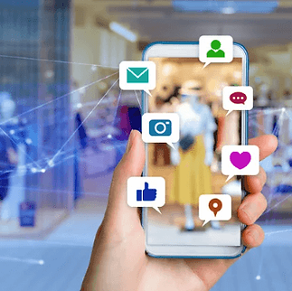 Socail media on a smart phone