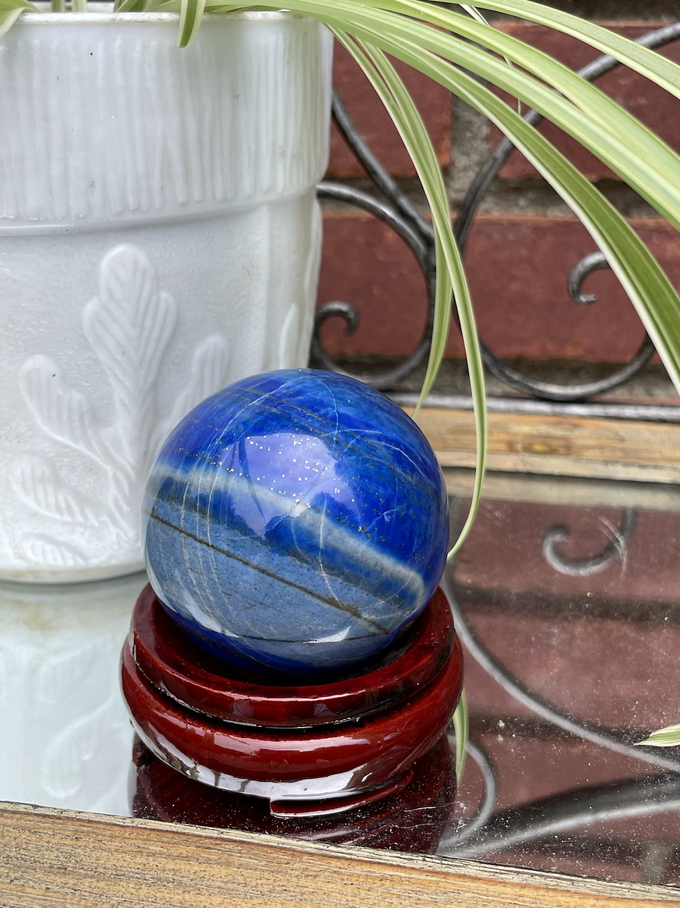 Thumbnail: Lapis Lazuli w/ pyrite flecks sphere