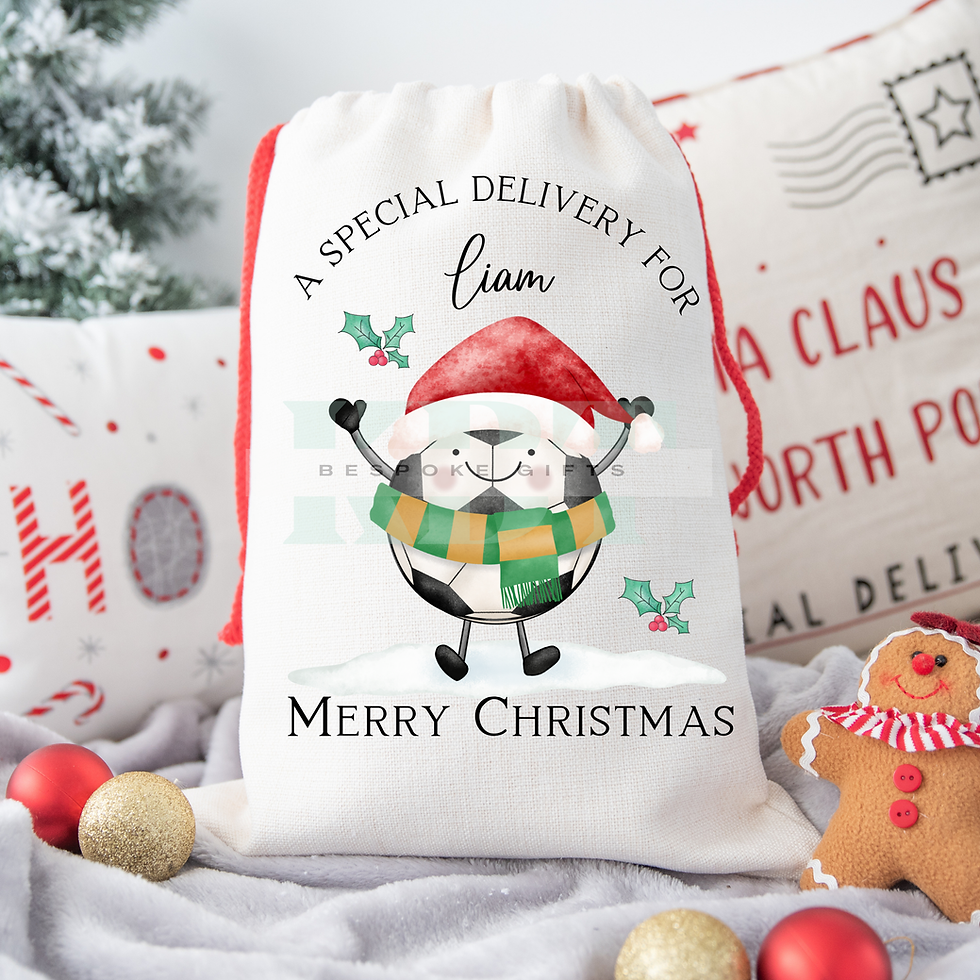 Thumbnail: Football Themed  Christmas Sack - Pick Your Team