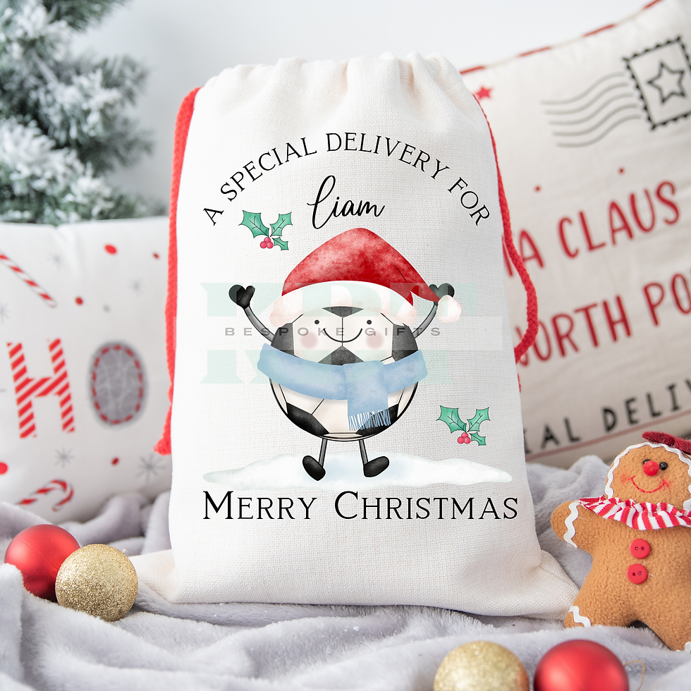 Thumbnail: Football Themed  Christmas Sack - Pick Your Team