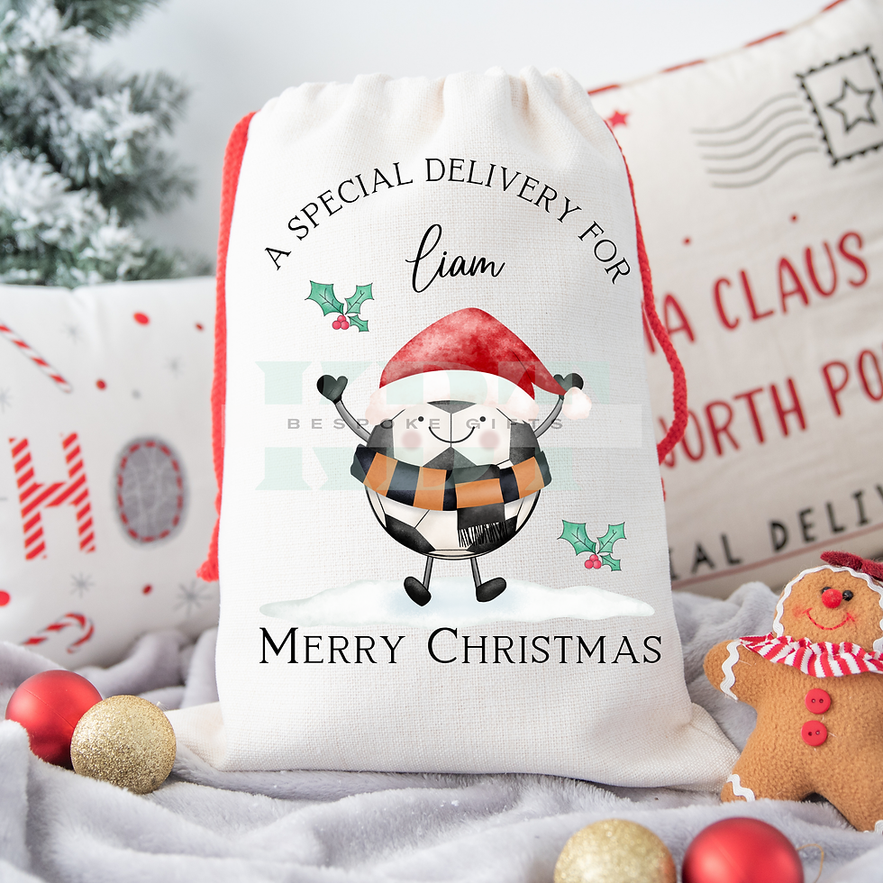 Football Themed Christmas Sack - Pick Your Team