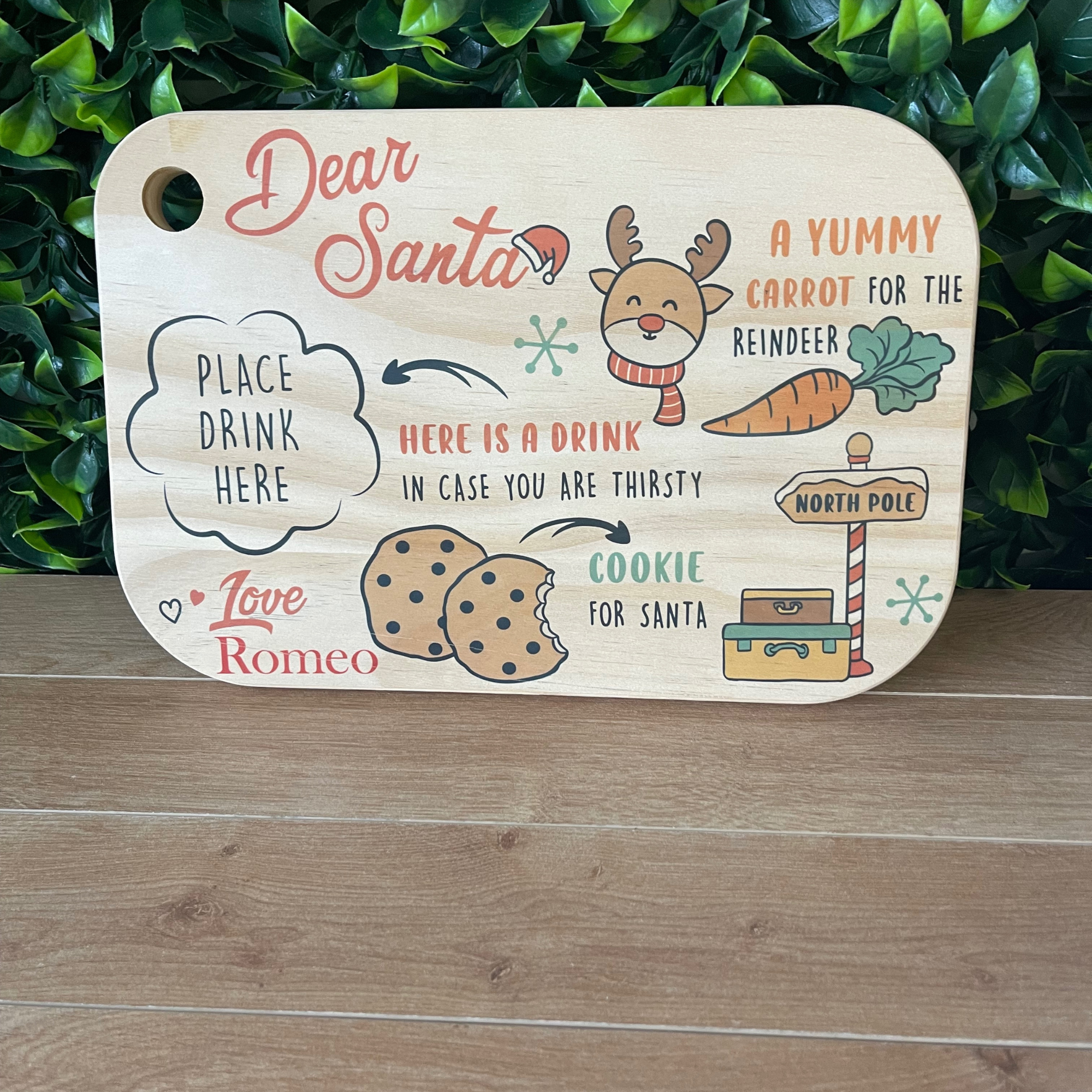 Santa Christmas Eve Treat Board