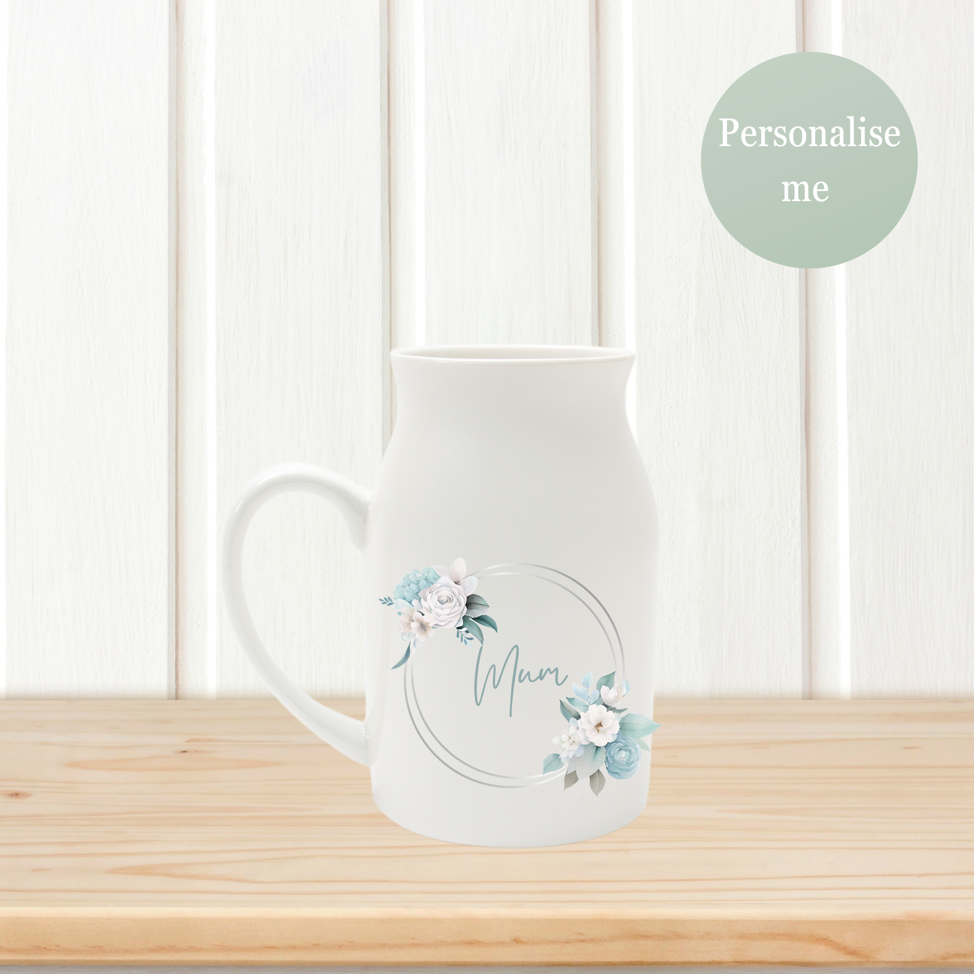 Floral Flower Jug Vase