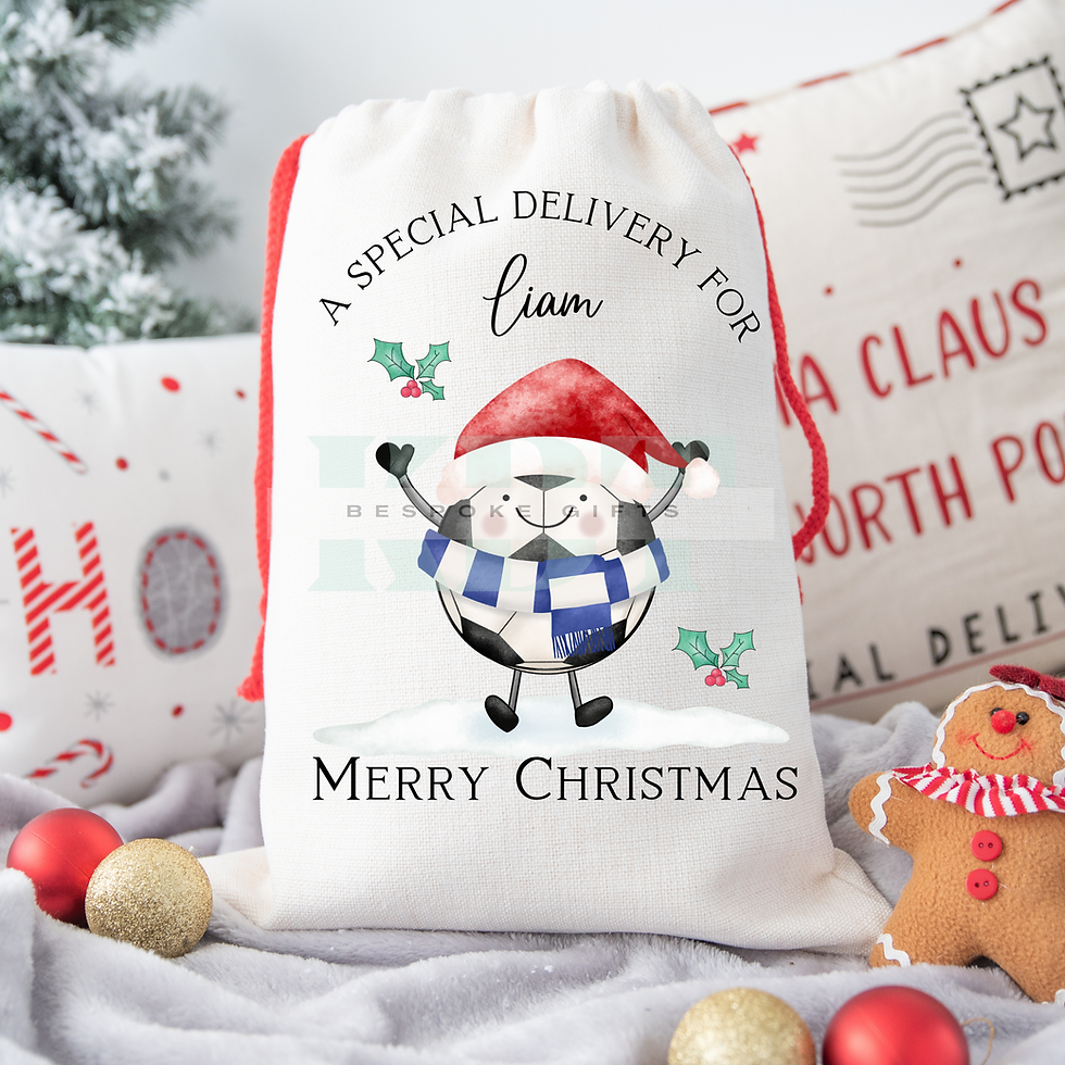 Thumbnail: Football Themed  Christmas Sack - Pick Your Team