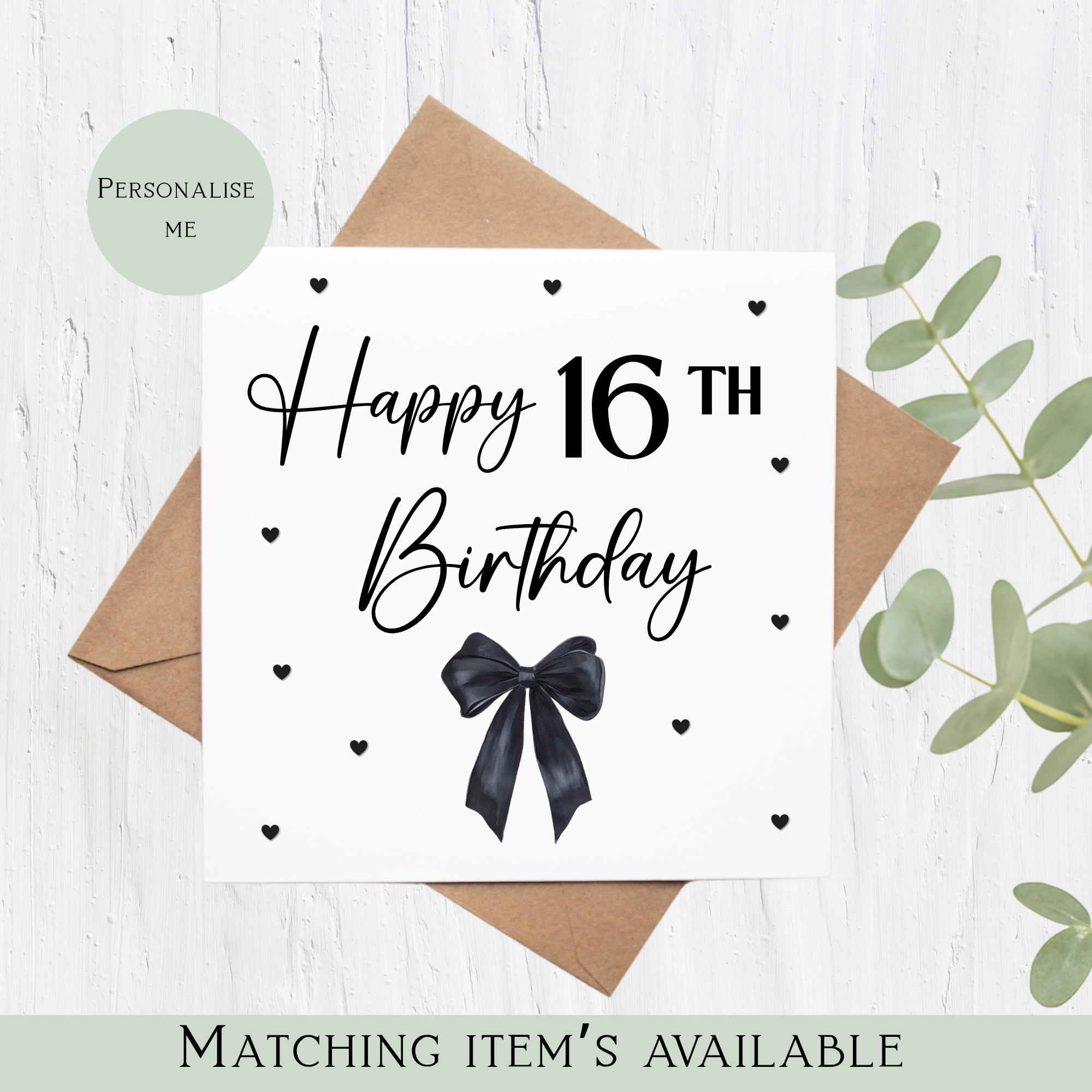 Sweet 16 Birthday Card