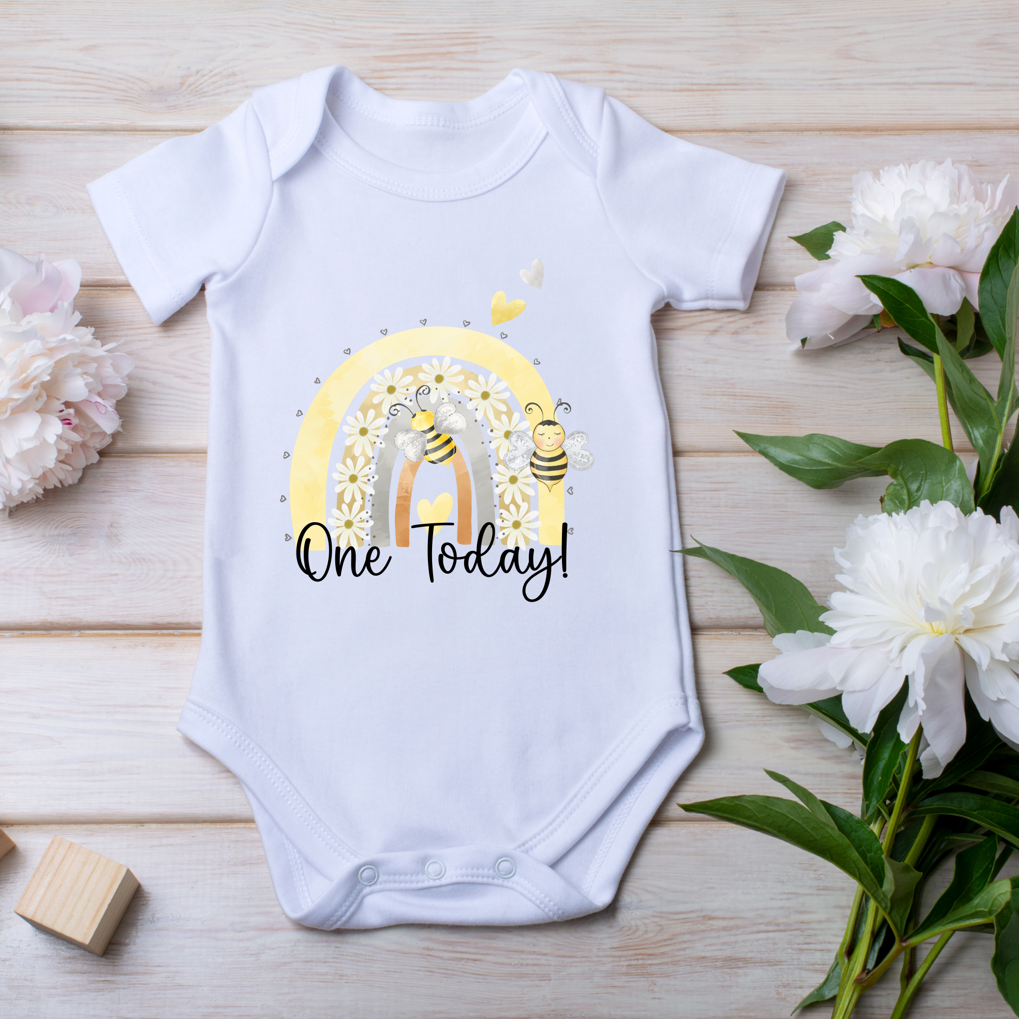 Personalised One Today Bee Birthday Vest or t-shirt