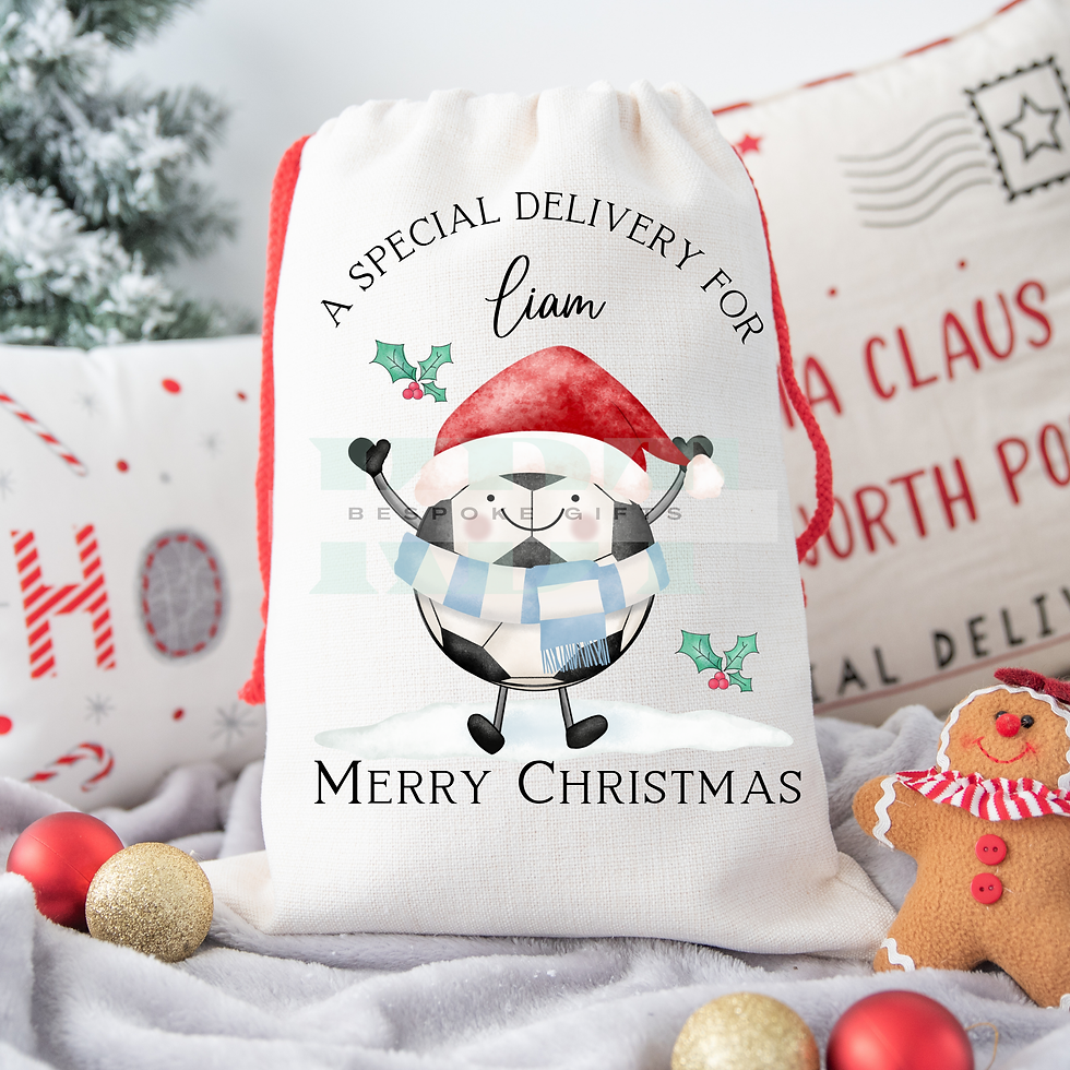 Thumbnail: Football Themed  Christmas Sack - Pick Your Team
